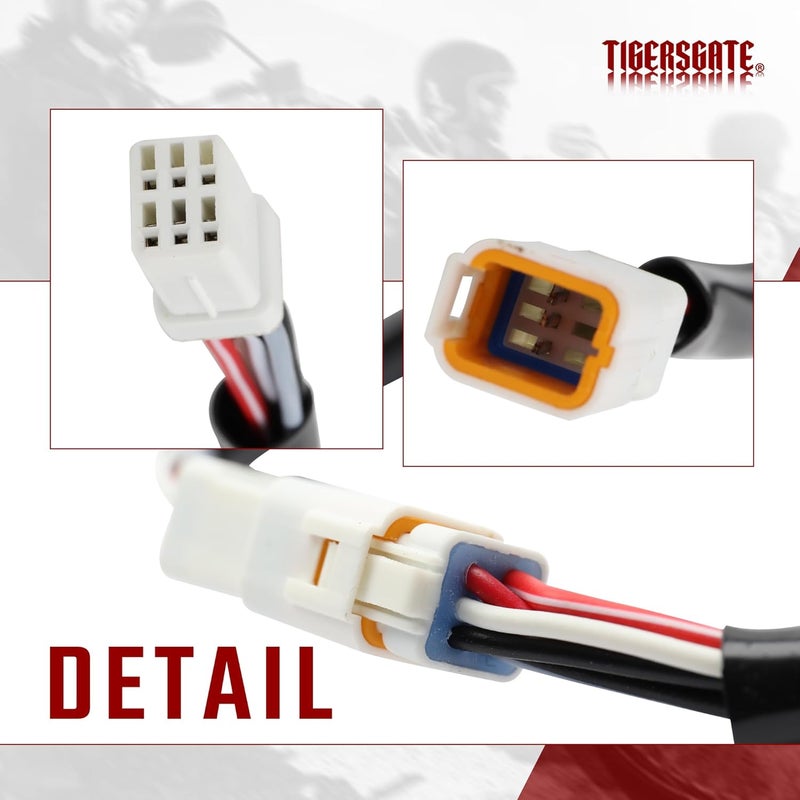 TIGERSGATE 18 INCH Throttle-by-Wire Wire Extension Harness for 2016-2023 Harley Touring Softail Ape Hangers.(Extending Stock Short Wires) - Image 5